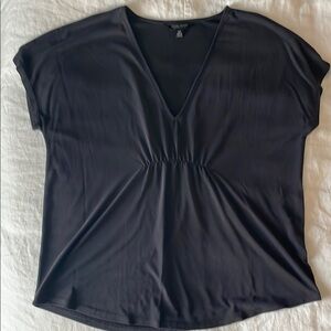 Lucky Brand Black V-Neck Women's Top